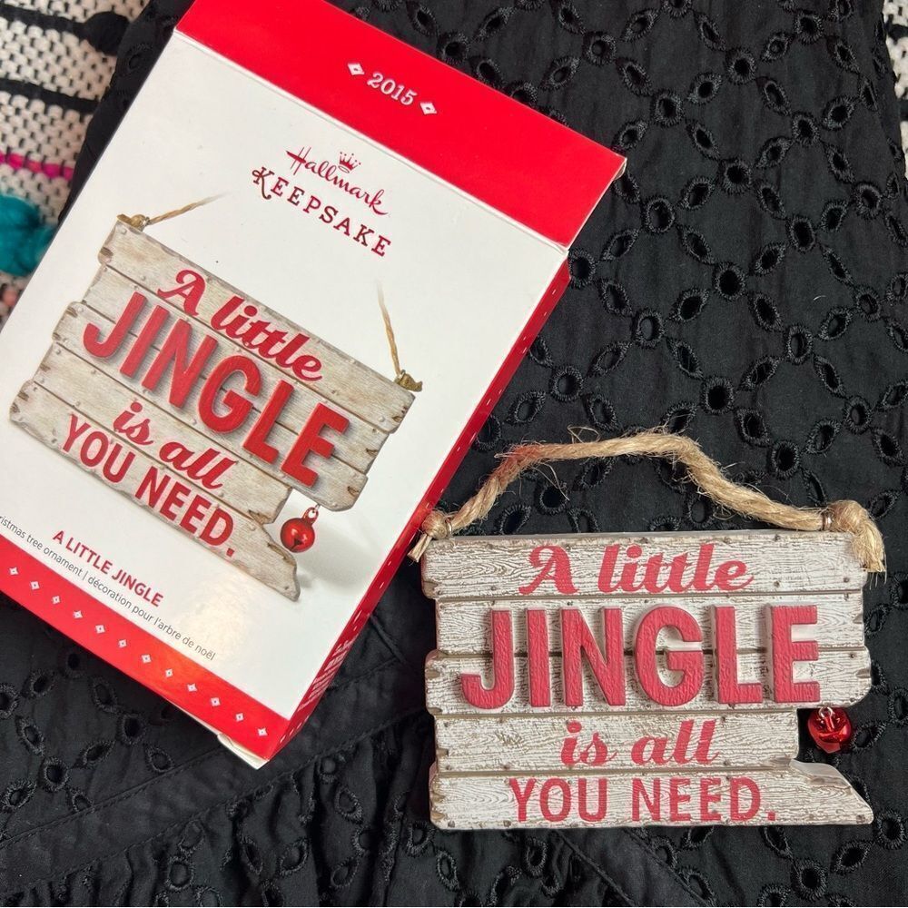 Hallmark Keepsake Ornament 2015 A Little Jingle Is‎ All You Need With Box